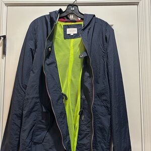 Five Four Navy Windbreaker with Neon Accents